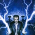 Ominous drawing of Nikola Tesla shooting lightning from his hands