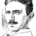 Sketch of the electrical genius, Nikola Tesla