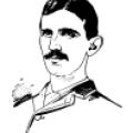Sketch of a young Nikola Tesla
