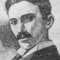 Sketch of Nikola Tesla from 1908