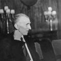 Nikola Tesla at the Hotel New Yorker July 10, 1935, on his seventy-ninth birthday