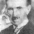 Nikola Tesla, in his famous pose