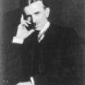 Portrait of Nikola Tesla in 1915, at age fifty-nine