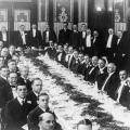 Nikola Tesla at the second banquet meeting of the Institute of Radio Engineers in 1915