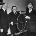 Tesla in the office of Victor Beam, Westinghouse patent counsel
