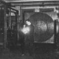 Nikola Tesla subjecting his body to great electrical pressure