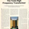 Preview of The Tesla High Frequency Transformer plan